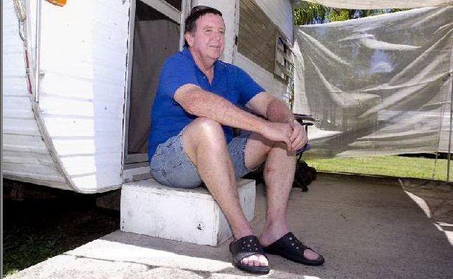 Peter Osborn, spokesman for fellow long-term residents of the Lismore Tourist Caravan Park who have gained a reprieve from eviction next week. Picture: Mireille Merlet-Shaw