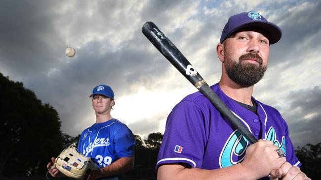 Coomera Cubs manager Andrew Azzopardi (R). Picture Glenn Hampson