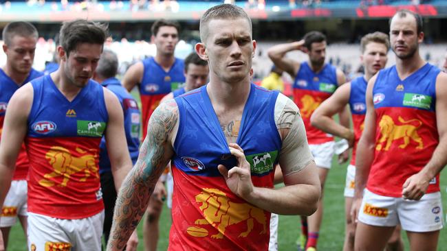 Dayne Beams has stepped down as Brisbane captain. Picture: Michael Klein