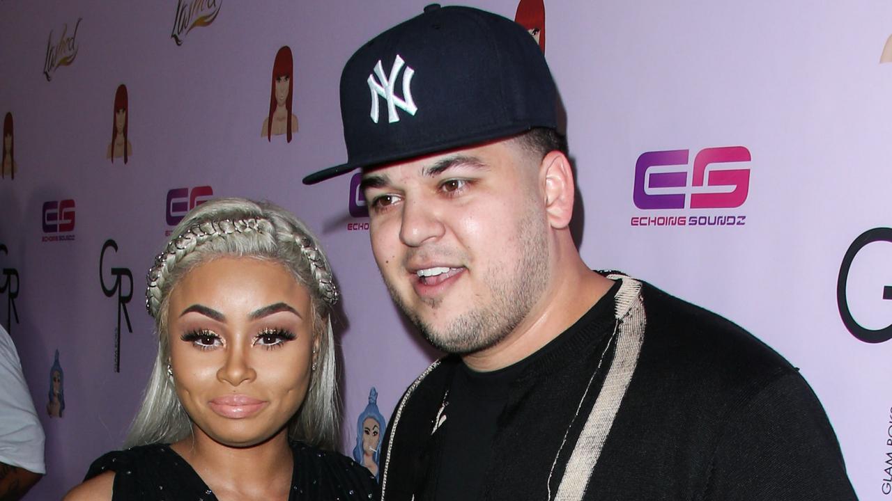 Happier times: Blac Chyna and Rob Kardashian.