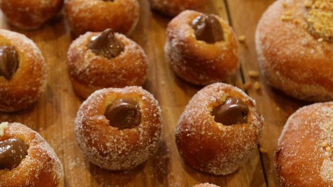 Some of the delicious doughnuts on offer at the Paddock. Pic by Luke Marsden.