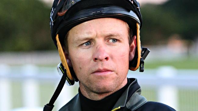 Kerrin McEvoy says the Eagle Farm track will be “just about perfect” if the rain stays away on Saturday. Picture: Annette Dew