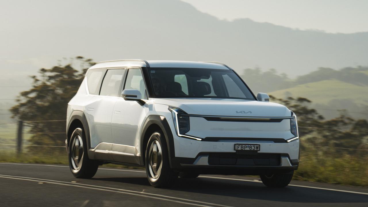 The Kia EV9 Air is the base model within the seven-seat all-electric SUV line-up, and starts from about $100,000 drive-away.