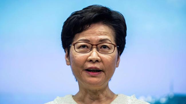 Hong Kong Chief Executive Carrie Lam. Picture: AFP