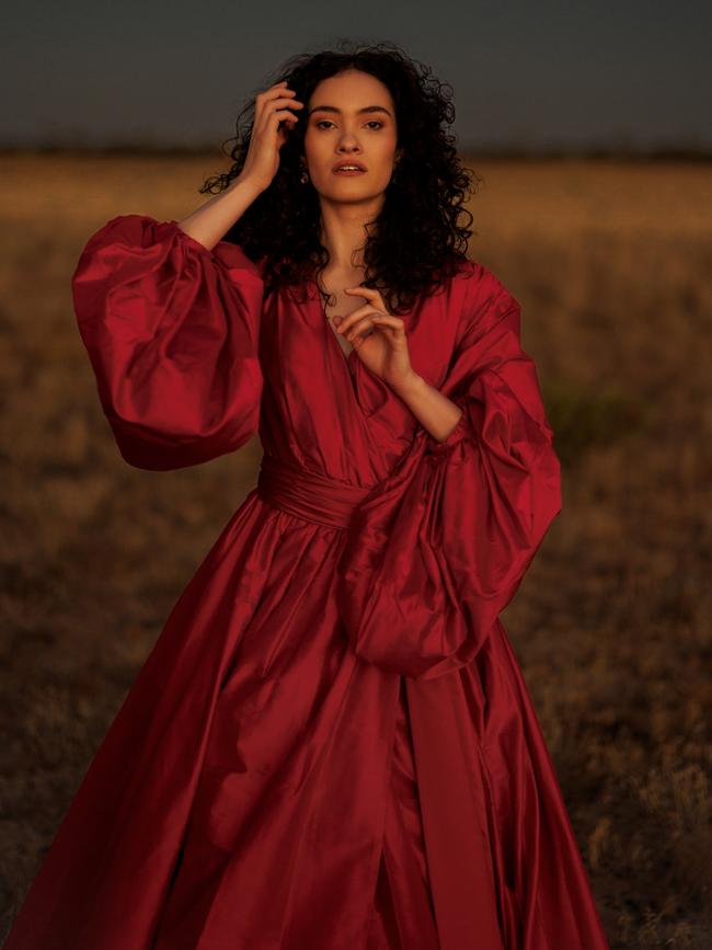 During the outback opera tour, Korbe made her first pilgrimage to her ancestors’ country. Picture: Glenn Hunt