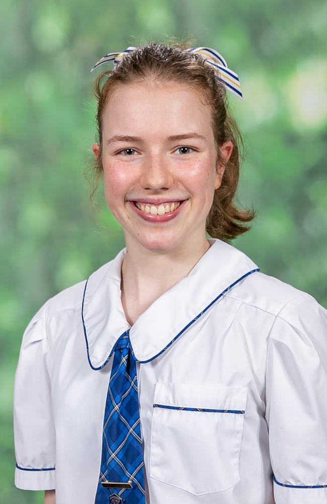 Loreto College 2024 high achieving Year 12 student Isabella Franco. Picture: supplied