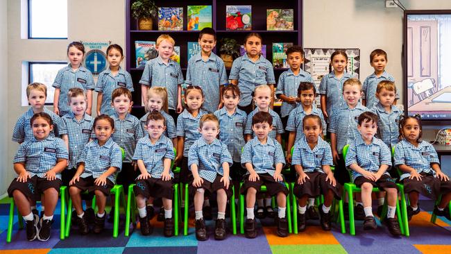 TOWNSVILLE CHRISTIAN COLLEGE PREP CLASS Teachers: Mrs Pamela Crooks, Miss Georgia Campbell Teacher Aides: Mrs Angela Paschalis, Ms Veronica Mejia-Garcia FRONT: Khaleesi Rerekura-Bayer, Charlie Philippi-Faiva, Juniper Thompson, Boston Bartsch, Gabriel White, Nala-Ali Jennings, Nate Caspani-Giess, Shaylenah Walsh-Daphney. MIDDLE: Jordan Webster, Ava Croft, Caleb Giarrusso, Evelyn Zinko, Anastasia Drinkwater, Mackenzie Borchardt, Brodi-Lee Draper, Lexene Williams, Sonny Devlin, Ivan Matthews. BACK: Isla Bourke, Olive Moananu, Logan Orr, Zekiel Wright, Jazmine Harris, Dylan Castors, Scarlett Meyer, Iluka Fischer. ABSENT: Prep 2 – Dylan Asera, Enoch Solomon, George Bonner-Chookie, Harley Campbell, William Douglas-Compton. Prep 1 – Addison Elek, Emma Howe, Hendrix Maki-Williams.