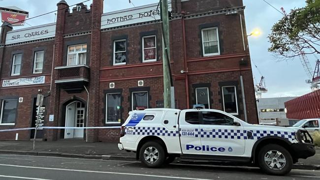 A man was murdered in an upstairs room at Sir Charles Hotham Hotel late on February 19. Picture: Eddie Russell