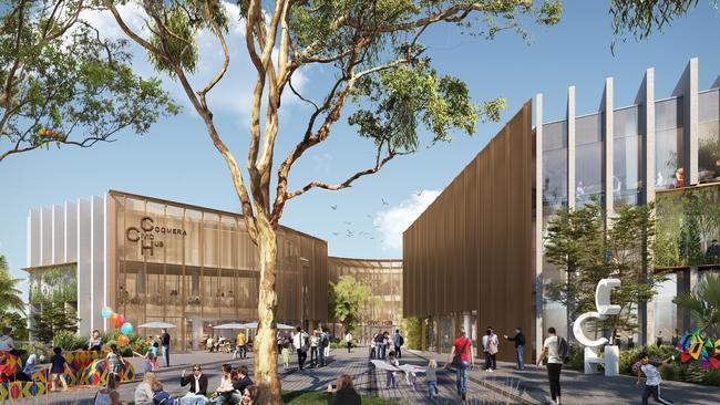 Artist's impression of the new Coomera Civic Hub.