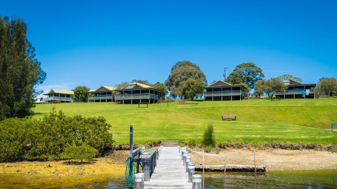 The property boasts a private jetty and eight guest cottages. Picture: Webster Nolan Real Estate