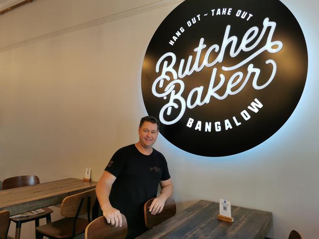 Butcher Baker Co-Owner Paul Coughran runs the local cafe with wife Amanda, which has been crowned the best cafe in Byron Shire. (CREDIT: Adam Daunt)