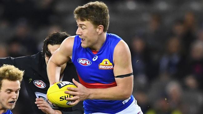 Jackson Macrae has shone in a dark season for the Dogs. Picture: Getty Images