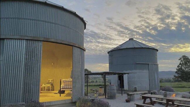 ?Melrose Park Mudgee Silos. Photo: Airbnb