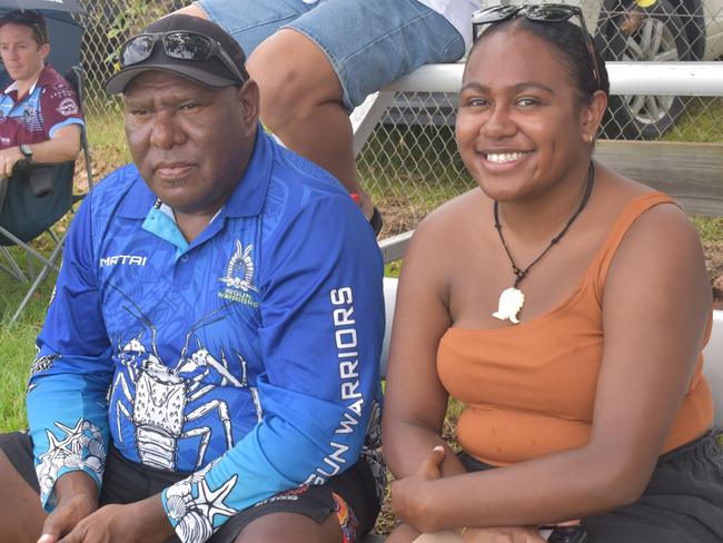 Anthony and Nadia None at the CQ Capras under-17s Round 1 games against the Townsville Blackhawks at Webb Park, Yeppoon, on February 15, 2025.