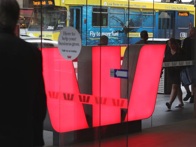 25/11/2019 Westpac bank branch in Collins St Melbourne . Picture : David Geraghty / The Australian