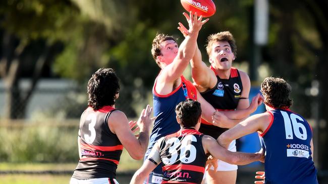 Action from the round nine 2023 Victorian Amateur Football Association William Buck Premier MenÃs match between Old Brighton and Old Xaverians at Brighton Beach Oval in Brighton, Victoria on June 17, 2023. (Photo by Josh Chadwick)