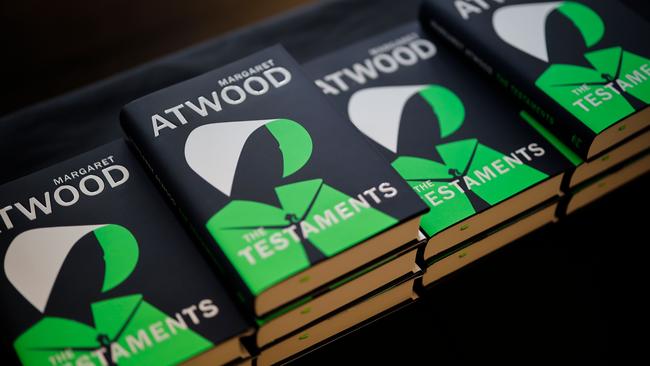 'The Testaments' by Margaret Atwood. Photo: Tolga Akmen/AFP