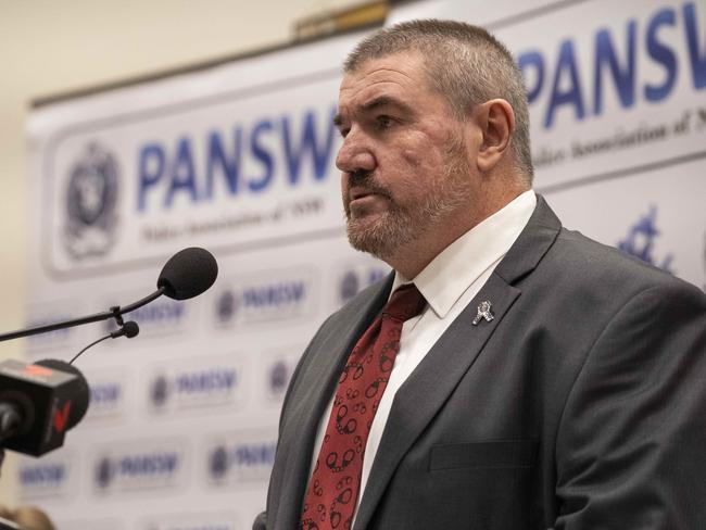 Police Association of NSW president Tony King said the rate of thugs assaulting officers was “completely unacceptable”. Picture: AAP IMAGE/ Matthew Vasilescu