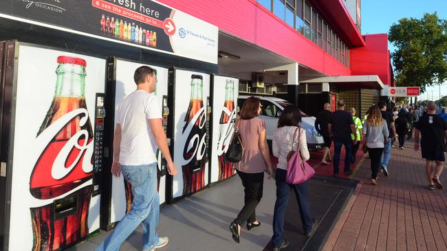 Coca-Cola inform workers the Thebarton plant will be closed. Picture: Sam Wundke