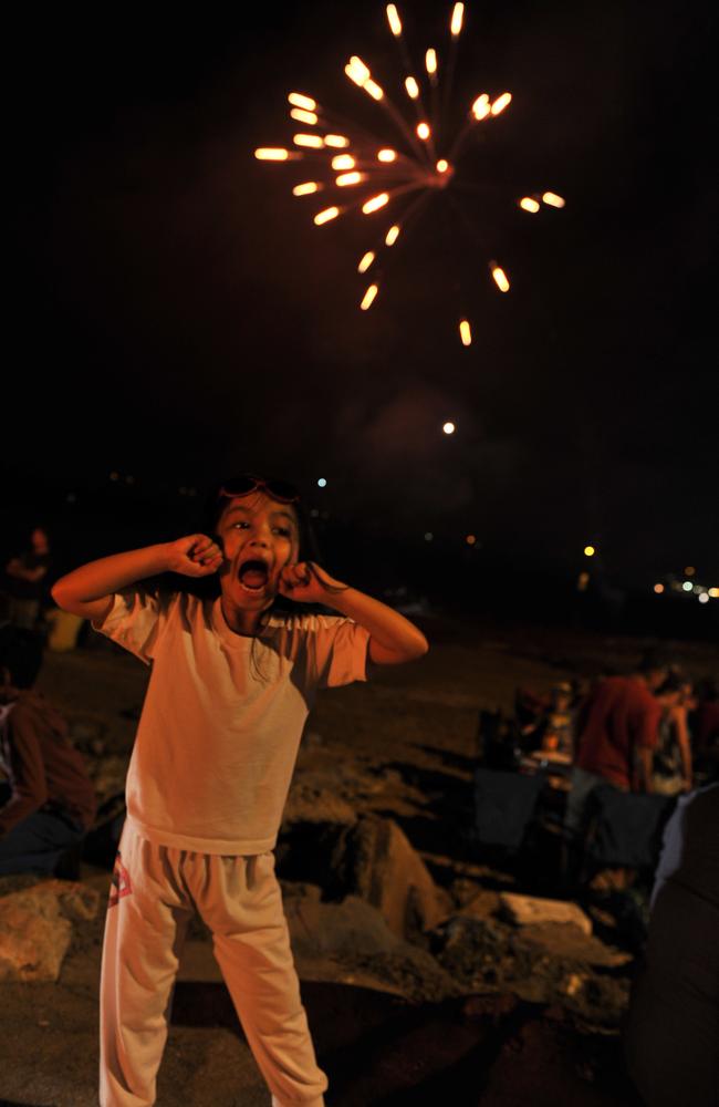 Happy Territory Day! Samantha Cabrera celebrates at Vestys Beach.