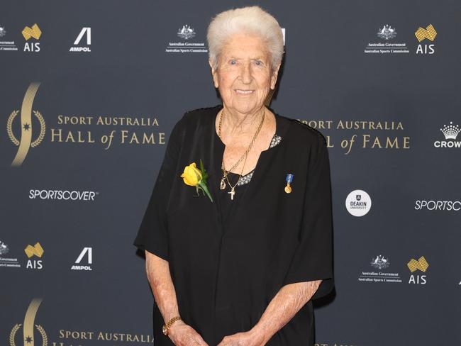 MELBOURNE, AUSTRALIA - NOVEMBER 18 2024Dawn Fraser attend the Sport Australia Hall of Fame night at Crown Palladium.Picture: Brendan Beckett