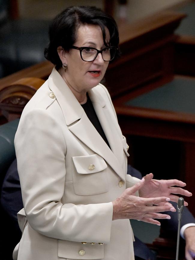 Attorney-General Vickie Chapman has drafted changes to the Community Titles Act that would grant the power to community corporations. Picture: NCA NewsWire / Naomi Jellicoe