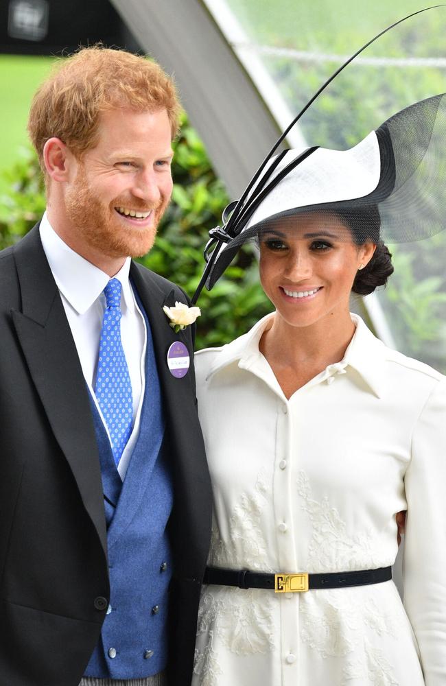 Rooke says it’s difficult to get a solo fashion shot of Meghan as Harry is almost always holding her hand. Picture: Tim Rooke/Shutterstock