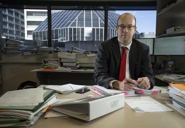 Ben Robertson, special counsel at Carroll and O'Dea Lawyers is investigating the methods used by the NSW Government cladding taskforce. Picture: AAP Image/Matthew Vasilescu