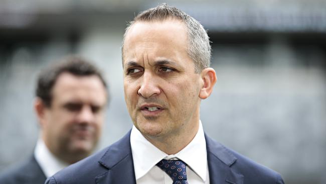 NRL CEO Andrew Abdo wants to create a dedicated international window after the grand final, including the Pacific Test. Picture: Adam Yip