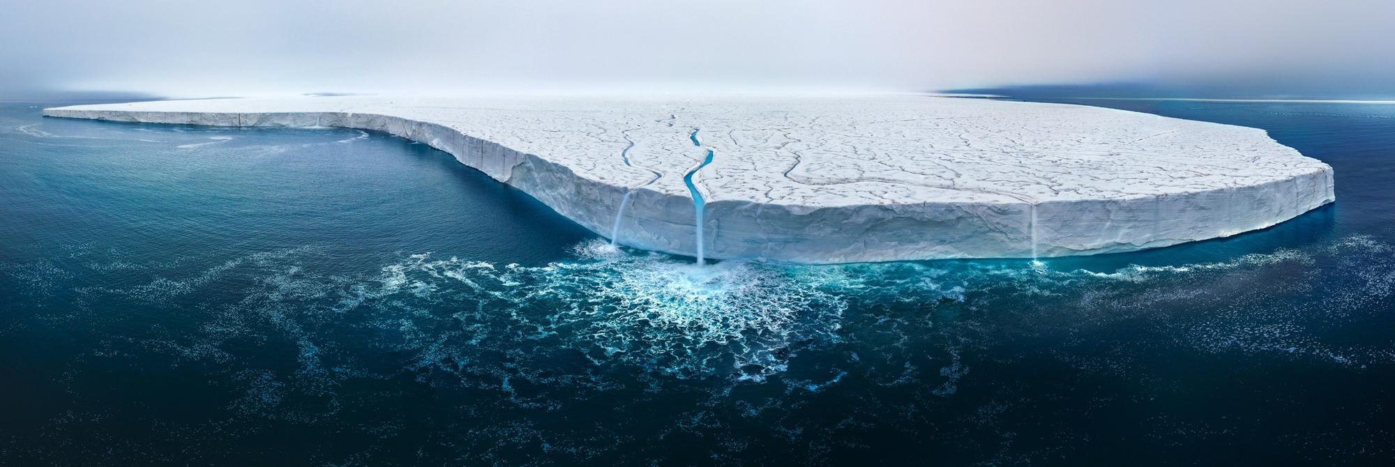 This image was the overall winner of the competition and winner of the landscape category. Norway’s Austfonna Ice Cap, the world’s third-largest, covers about 8,000 square kilometres but is retreating rapidly. The photographer captured the effects of global warming in action as a waterfall emerged due to melting ice. Picture: Thomas Vijayan/Nature TTL