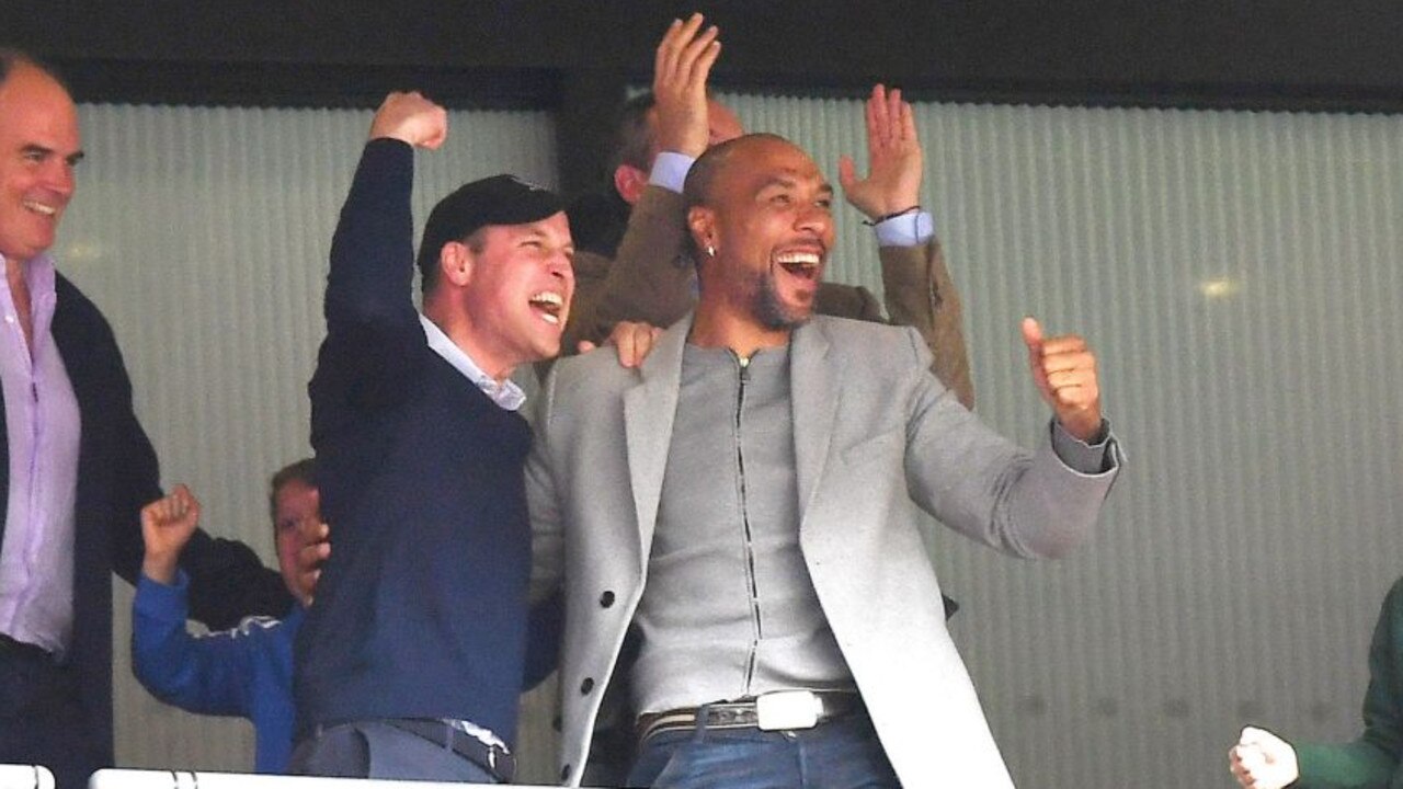 Prince William and John Carew celebrated wildly together