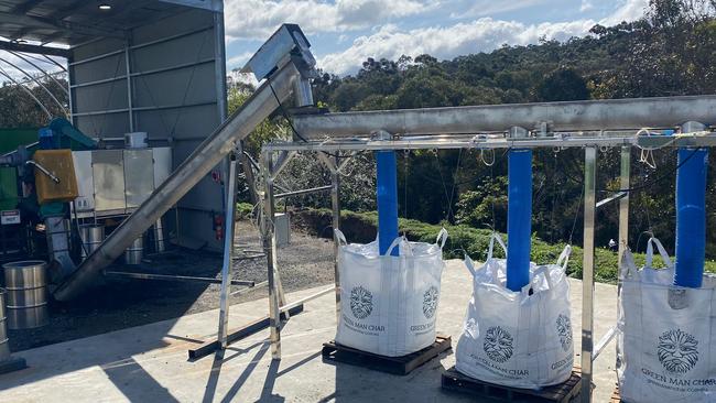 Earth Systems biochar machine, Lysterfield, Victoria.