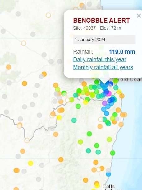 The rain has been relentless. Picture: Bureau of Meteorology