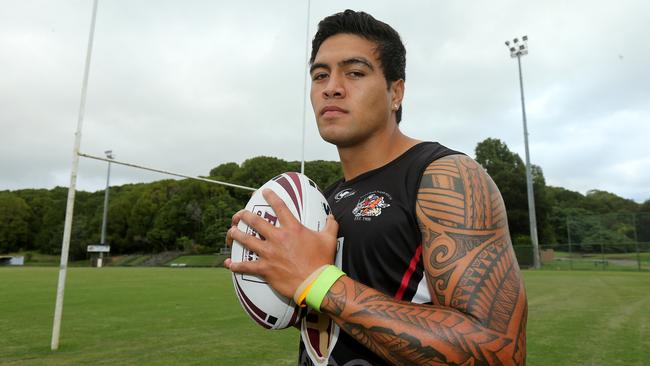 Lamar Liolevave with the Tweed Heads Seagulls . Picture Mike Batterham