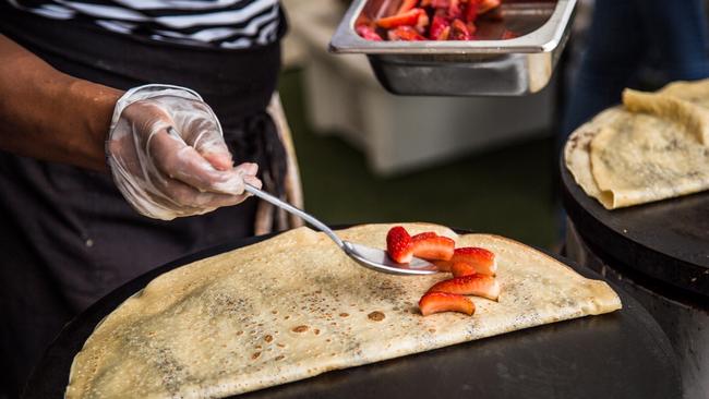 Christmas Market EQ crepes. Picture: Supplied