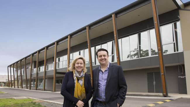 Beerenberg siblings Anthony and Sally Paech at the manufacturing and office facility in the Adelaide Hills.