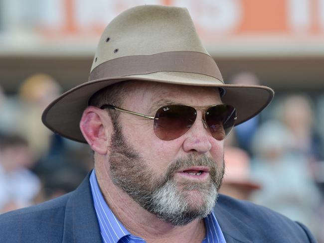 Peter G Moody after winning the ive > Handicap at Caulfield Racecourse on August 27, 2022 in Caulfield, Australia. (Photo by Reg Ryan/Racing Photos via Getty Images)