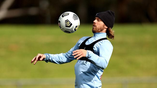 Luke Brattan will replace the retired Alex Wilkinson as Sydney FC captain. Picture: Brendon Thorne/Getty Images