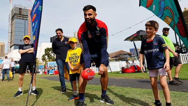 Wayne Milera of the Crows in action during the 2023 Gather Round Footy Festival in Adelaide, Australia. (Photo by Dylan Burns/AFL Photos)