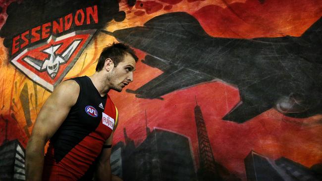 The shadow of deposed Brownlow Medallist Jobe Watson loomed over Sam Mitchell and Trent Cotchin as they accepted the 2012 gong. Picture: Colleen Petch