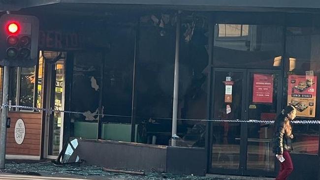 The Burgertory store was gutted by fire last Friday. Picture: Supplied