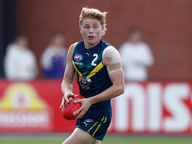 Levi Ashcroft is a potential No. 1 pick. Picture: Michael Willson/AFL Photos via Getty Images