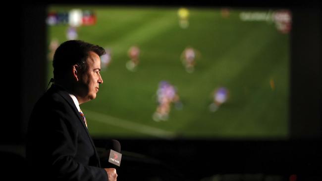 Tom Browne is Channel 7’s chief football reporter. (AAP Image/Dylan Burns)