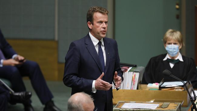 Education Minister Dan Tehan in the House of Representatives on Tuesday.