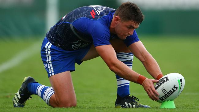 Canterbury is the third club in three seasons for halfback Kyle Flanagan, who will be charged with leading the Bulldogs out of the cellar. Picure: Matt Blyth/Getty Images)