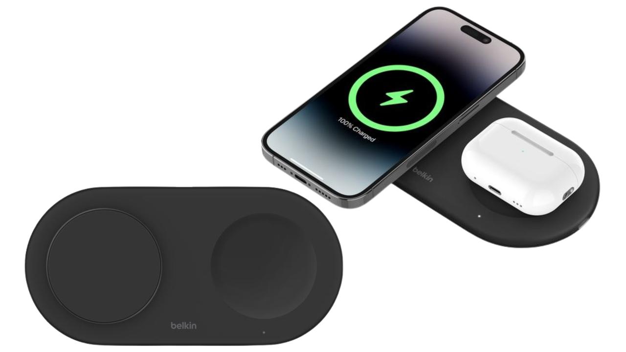 Belkin BoostCharge Pro Qi2 2-in-1 Magnetic Charging Pad. Picture: Belkin