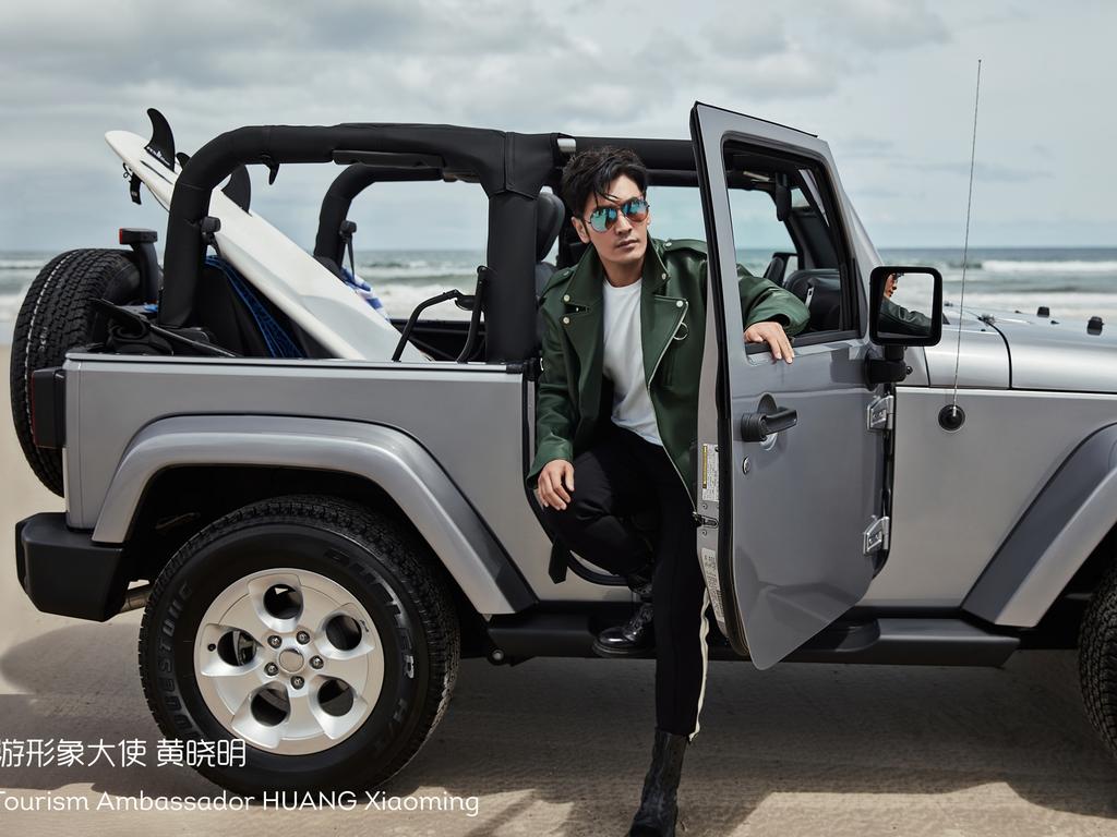 Huang Xiaoming explores South Australia’s beaches. Picture: South Australian Tourism Commission