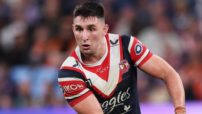 SYDNEY, AUSTRALIA - AUGUST 26:  Victor Radley of the Roosters \during the round 26 NRL match between Sydney Roosters and Wests Tigers at Allianz Stadium on August 26, 2023 in Sydney, Australia. (Photo by Matt King/Getty Images)