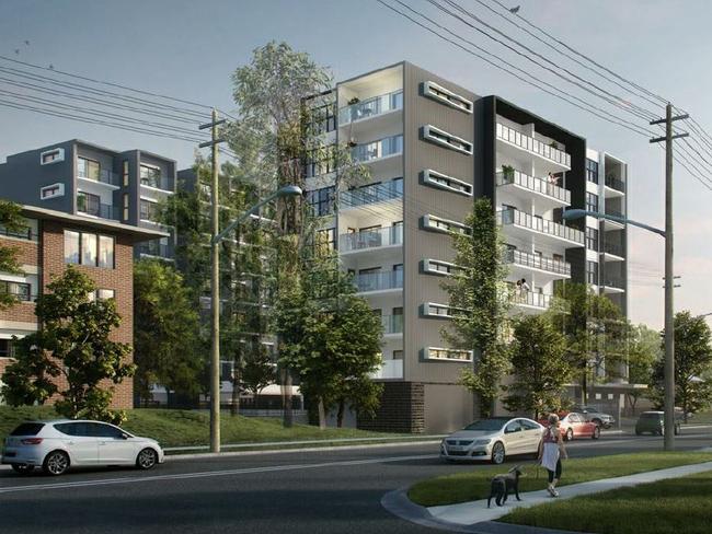 The development would include a mix of 175 private and social housing units on the corner of Mt Druitt Rd and Durham St.