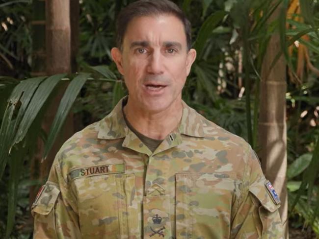 Chief of Army Lt General Simon Stuart posted a video to troops to assure them to maintain trust in their service with the “transformation” required to make them future ready.